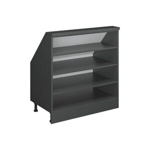 Vicco SKŘÍŇ POD ŠIKMOU STŘECHU Rion Antracit 80 x 81.6 cm se 4 přihrádkami obraz