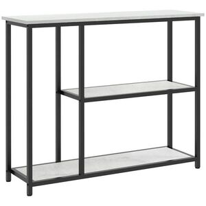 HOMCOM KONZOLOVÝ STOLEK 2 police, 100L x 30B x 80H cm obraz
