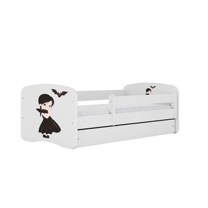 RAUMHIRSCH FURNITURE DĚTSKÁ POSTEL se zásuvkou Dívka v černém 180/80 90/61/184 obraz