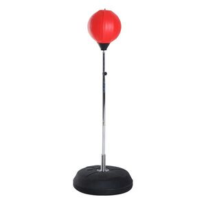 HOMCOM BOXOVACÍ MÍČ, plast, červený, 43L x 43Š x 144V cm obraz