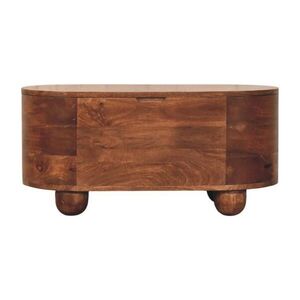 Artisan Furniture KOMODA s povrchem v barvě acid wash, 3 zásuvky, kulaté nohy, šedá obraz
