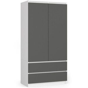 RAUMHIRSCH FURNITURE ŠATNÍK bílý, grafitově šedý 180/90/51 obraz