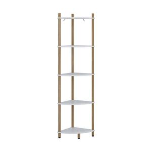Vicco ROHOVÁ POLICE Bivio Bílá/borovice 29 x 133 cm s 5 úložnými prostory obraz