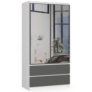 RAUMHIRSCH FURNITURE ŠATNÍK bílý, grafitově šedý 180/90/51 obraz