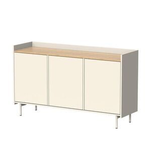 Vicco KREDENC Velina Krémová 140 x 82 cm se 6 přihrádkami obraz