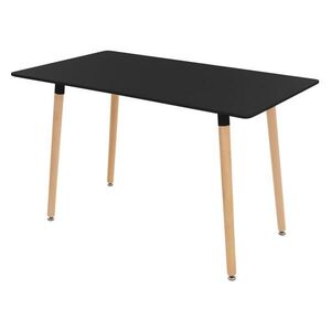 ML-DESIGN JÍDELNÍ STOL, černý, ze dřeva, 120 x 70 x 74, 5 cm obraz