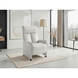 Sit & More RELAXAČNÍ KŘESLO, kůže, bílá obraz