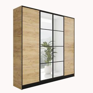 Kier Furniture ŠATNÍ SKŘÍŇ EDEN 4D v1 - 206, 4x205x39cm - Dub Craft obraz