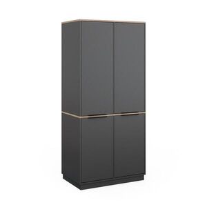 Vicco ŠATNÍ SKŘÍŇ Betti Anthracite/Sonoma 82 x 179 cm se 4 dvířky obraz