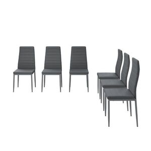 Vicco ŽIDLE JÍDELNY Grand Šedá 42.5 x 48 cm Sada 6 kusů obraz