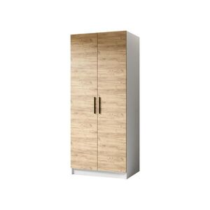 Kier Furniture ŠATNÍ SKŘÍŇ GOLD Bílá & Dub Craft obraz
