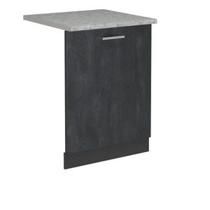 Vicco ČELNÍ PANEL MYČKY R-Line Černý beton 60 cm s pracovní deskou obraz