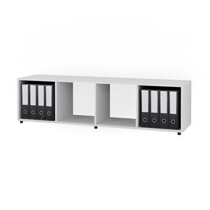 Vicco DĚLICÍ STĚNA Ludus Bílá 142.5 x 36.2 cm se 2 skládacími boxy opt.3 obraz