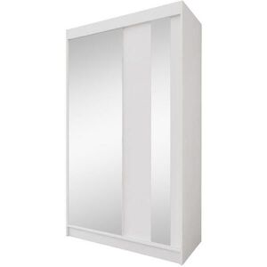 Beautysofa SKŘÍŇ s posuvnými dveřmi Gaja 120/216/61, bílá se zrcadlem obraz