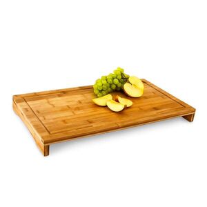 Relaxdays KUCHYŇSKÉ PRKÉNKO Přírodní bambus drážka na šťávu 52x29 cm obraz