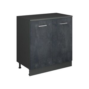 Vicco ROZŠIŘUJÍCÍ SKŘÍŇKA Rion, Černý beton/Antracit, 80 x 46 cm bez šikminy se 2 dveřmi obraz