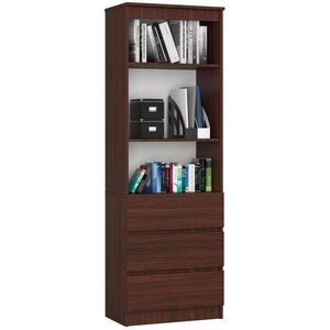 RAUMHIRSCH FURNITURE STOJANOVÁ POLIČKA Tmavě hnědá 180/60/35 obraz