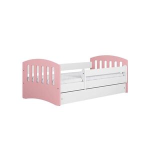 RAUMHIRSCH FURNITURE DĚTSKÁ POSTEL CLASSIC se zásuvkou bez matrace světle růžová 90/65/144 obraz