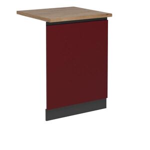 Vicco ČELNÍ PANEL MYČKY R-Line Červená 60 cm , PD Dub obraz