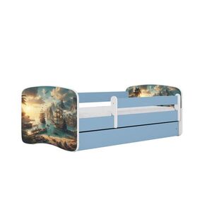 RAUMHIRSCH FURNITURE DĚTSKÁ POSTEL Loď se zásuvkou 140/70 80/61/144 obraz