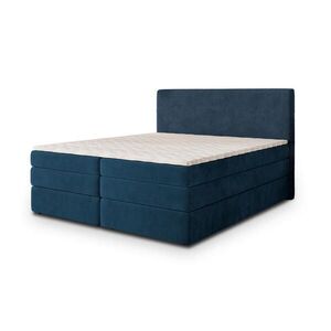 MASSENO POSTEL BOXSPRING MATERN 180x200 cm, s matrací a úložným prostorem, modrá obraz