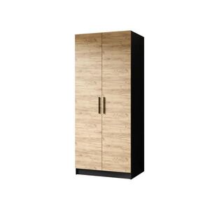 Kier Furniture ŠATNÍ SKŘÍŇ GOLD Černá & Dub Craft obraz