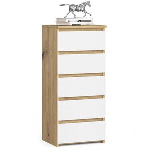 RAUMHIRSCH FURNITURE KOMODA dub Artisan, bílá 92/40/35 obraz