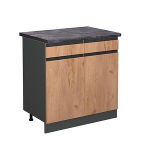 Vicco SPODNÍ SKŘÍŇKA KUCHYŇSKÉ LINKY R-Line Zlatý mocný dub 80 cm , PD Antracit obraz
