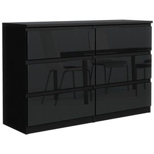 RAUMHIRSCH FURNITURE KOMODA černá, lesklá 120/79/39 obraz