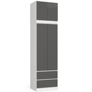 RAUMHIRSCH FURNITURE SKŘÍŇ Bílá, grafitově šedá 234/60/51 obraz
