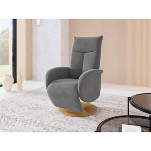 Sit & More RELAXAČNÍ KŘESLO, textil, šedá obraz