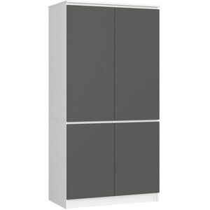 RAUMHIRSCH FURNITURE ŠATNÍK bílý, grafitově šedý 180/90/51 obraz
