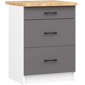 RAUMHIRSCH FURNITURE SPODNÍ SKŘÍŇ Bílá, grafitově šedá 85/60/46 obraz
