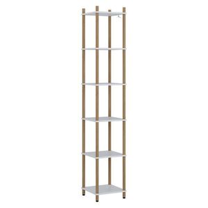 Vicco ROHOVÁ POLICE Bivio Bílá/borovice 30 x 163.5 cm 6 polic obraz