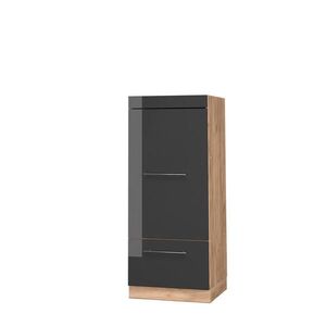 Vicco VYSOKÁ SKŘÍŇ Fame-Line, Antracitový vysoký lesk/Zlatý mocný dub, 60 cm obraz