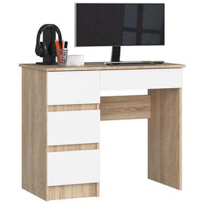 RAUMHIRSCH FURNITURE PSACÍ STŮL dub Sonoma, bílý 77/90/50 obraz
