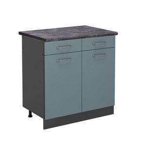 Vicco SPODNÍ SKŘÍŇKA KUCHYŇSKÉ LINKY R-Line Modrošedá 80 cm , PD Antracit obraz