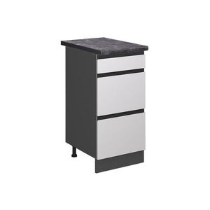 Vicco SPODNÍ SKŘÍŇKA KUCHYŇSKÉ LINKY R-Line Bílá 40 cm se zásuvkami, PD Antracit obraz