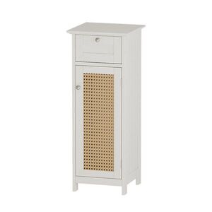 Vicco STŘEDNÍ SKŘÍŇKA Rosario Bílá 32 x 87 cm s dvířky a zásuvkou obraz