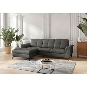 Sit & More ROHOVÁ SEDAČKA, kůže, textil, antracitová obraz