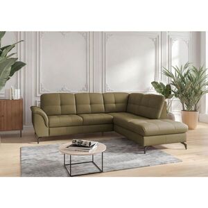 Sit & More ROHOVÁ SEDAČKA, textil, kůže, olivově zelená obraz