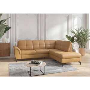 Sit & More ROHOVÁ SEDAČKA, textil, kůže, curry žlutá obraz