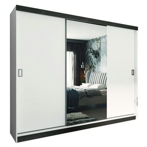 Kier Furniture POSUVNÁ ŠATNÍ SKŘÍŇ RETRO 1 200 - Bílá 200x205x59cm obraz