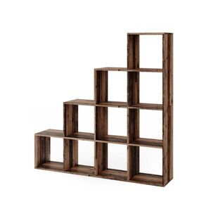Vicco SCHODIŠŤOVÝ REGÁL Starožitné dřevo 142.5 x 140 cm obraz