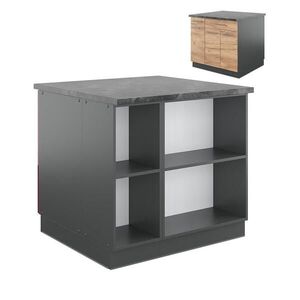 Vicco KUCHYŇSKÝ OSTROV Fame-Line Zlatý dub power/antracit 90 cm se zásuvkou, bez pracovní desky obraz