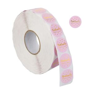 Relaxdays SAMOLEPKY Růžová Zlatá 2500-ks Handmade with Love obraz