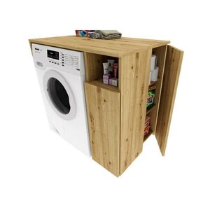 RAUMHIRSCH FURNITURE SKŘÍŇ NA PRAČKU Naddomová skříň s přihrádkami – vhodná pro pračku a sušičku 96/88/62 obraz