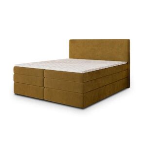 MASSENO POSTEL BOXSPRING MATERN 140x200 cm, s matrací a úložným prostorem, žlutá obraz