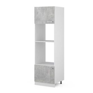 Vicco UNIVERZÁLNÍ SPÍŽNÍ SKŘÍŇKA R-Line Beton 60 cm s otevřenými policemi a dvířky obraz