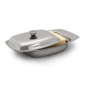 Relaxdays MÁSENKA Stříbrná nerez s madlem 250 g obraz